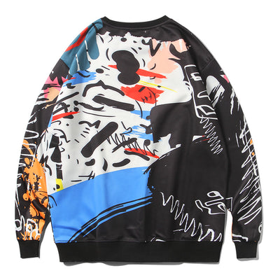 Suéter Cuello Redondo con Estampado Graffiti para Hombre y Mujer - Image 6