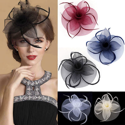 Accesorios para el Cabello con Flores de Malla - Colección Nupcial y Escena