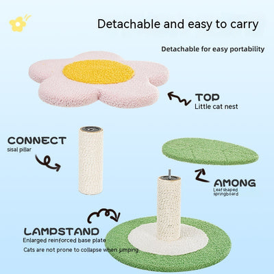 Árbol para Gatos Girasol - Centro de Juegos y Descanso para Gatos Pequeños y Medianos - Image 4