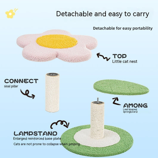 Árbol para Gatos Girasol - Centro de Juegos y Descanso para Gatos Pequeños y Medianos - Image 4
