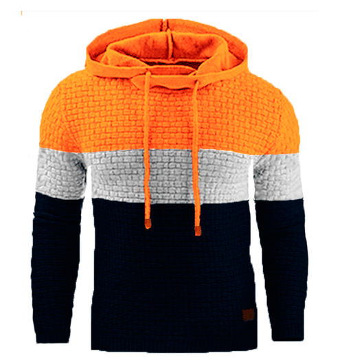 Sudadera con Capucha Jacquard para Hombre - Abrigo Cálido en Tonos Tierra - Image 5