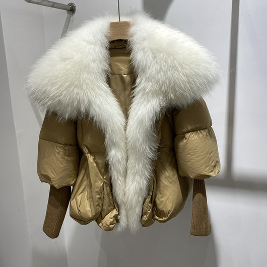 Chaqueta de Lujo para Dama con Plumón de Ganso y Cuello de Zorro - Image 5