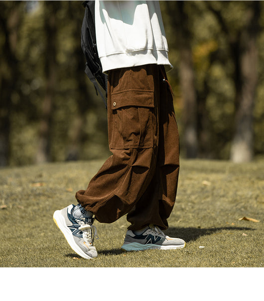 Pantalones de Pana Anchos Casuales para Otoño e Invierno - Image 15