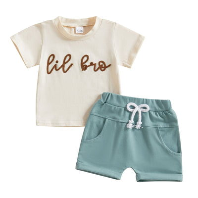 Conjunto Infantil Casual de Camiseta y Short Estampado - Image 15