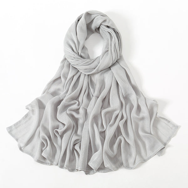 Pañuelo Modal Rayon Malayo Indonesio Colores Sólidos Transpirable - Image 7