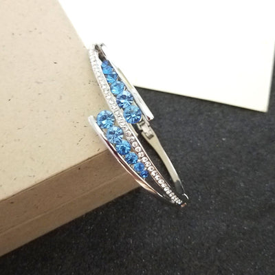 Pulsera de Cristal Austriaco Azul Importado - Joyería Elegante - Image 3