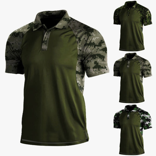 Polo con Cierre de Cremallera - Camiseta Manga Corta para Hombre