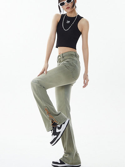 Pantalones Slim Cintura Alta Tendencia Moda Ins - Image 12