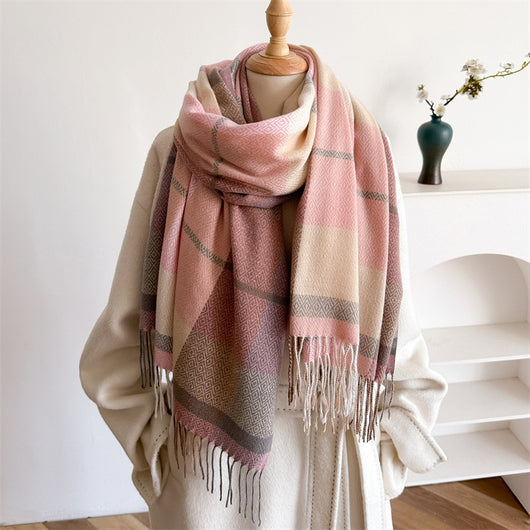 Bufanda Unisex Otoño Invierno con Borlas - Versátil para Cualquier Estilo - Image 19