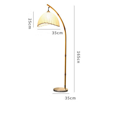 Lámpara de Pie Bambú para Dormitorio y Estudio - Image 13