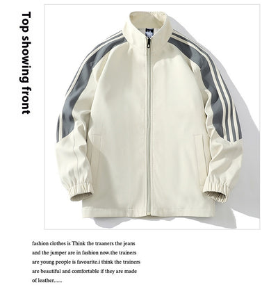 Conjunto Deportivo Casual de 2 Piezas con Cuello Mao para Hombre - Image 22