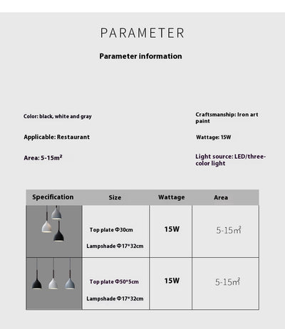 Lámpara Colgante Nórdica de Tres Cabezales Minimalista Moderna - Image 17