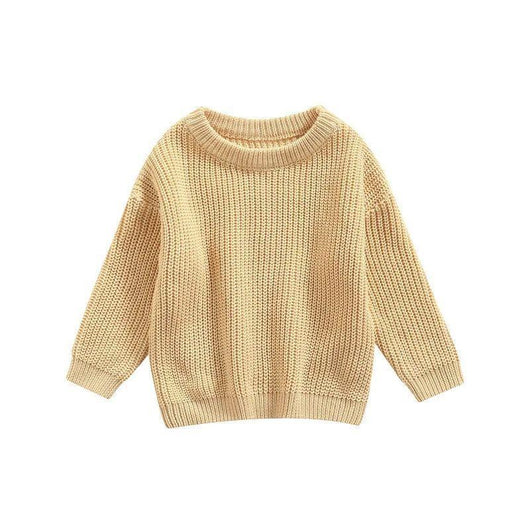 Suéter Casual de Cuello Redondo para Niñas - Colores Sólidos - Image 6