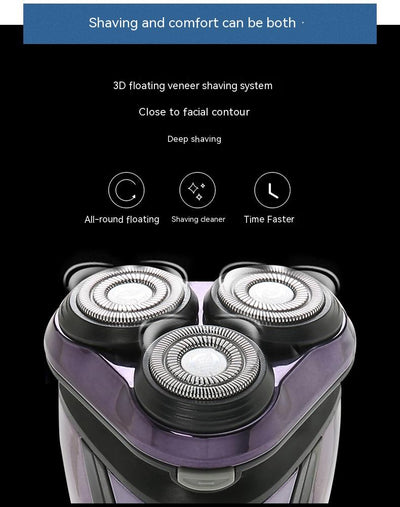 Afeitadora Eléctrica para Hombre Recargable USB - Lavable e Impermeable - Image 12