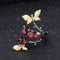 Anillo de Plata S925 con Diseño de Mariposa y Amatista Natural