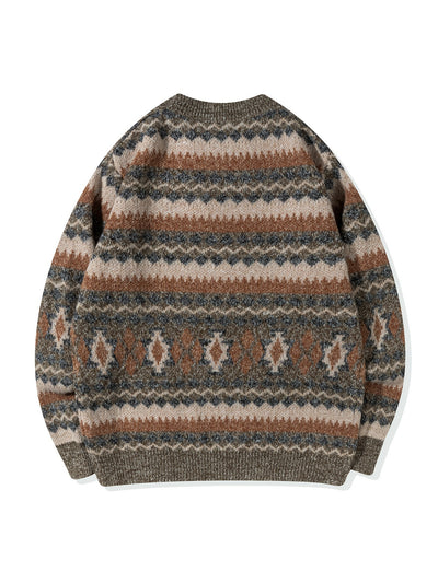 Suéter Cuello Redondo Grueso para Hombre con Diseño Estampado y Corte Relajado - Image 15