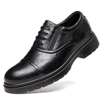 Zapatos Casuales de Cuero Genuino para Hombre con Suela Blanda Elevada - Image 5