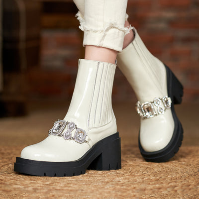 Botas Knight de Tacón Alto con Suela Gruesa para Mujer - Image 8