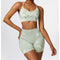 Light Grayish Verde Bra Shorts