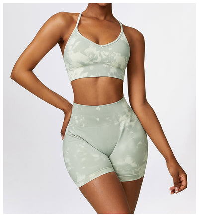 Traje de Yoga Estampado Camuflaje sin Costuras - Image 14