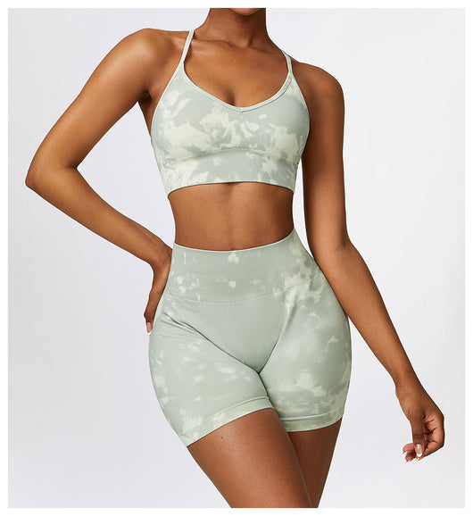 Traje de Yoga Estampado Camuflaje sin Costuras - Image 14