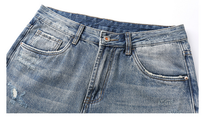 Pantalones Vaqueros Rotos Estilo Retro Americano para Niños - Image 6