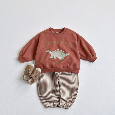 Sudadera Infantil con Dinosaurio de Dibujos Animados Coreano - Image 18