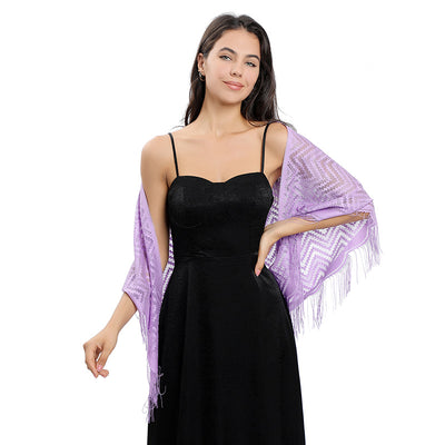 Vestido de Noche con Capa de Encaje y Escote Triangular - Image 41