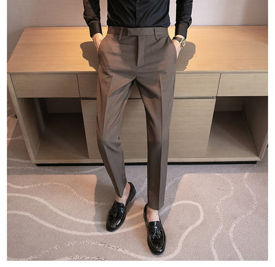 Pantalones de Vestir Clásicos Británicos para Hombre - Image 28