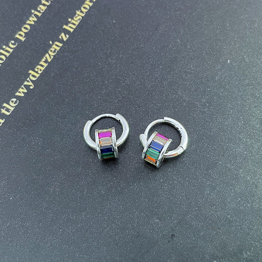 Aretes de Plata Esterlina S925 con Degradado - Diseño Minimalista y Elegante - Image 4