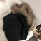Suéter Pullover de Lana Gruesa a Rayas para Niños y Niñas