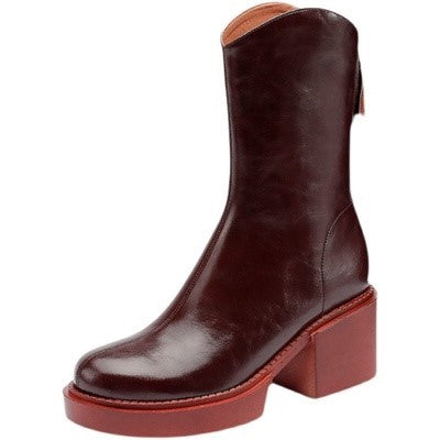 Botas Martin con Tacón Grueso Slim - Versátiles para Cualquier Ocasión - Image 3