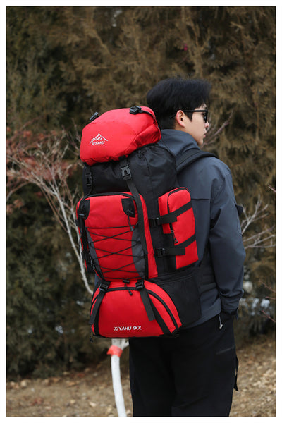 Mochila de Senderismo 90L XIYAHU - Resistente al Agua para Trekking y Camping - Image 27
