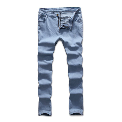 Pantalones Vaqueros Azules para Hombre - Estilo Moderno - Image 4