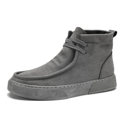 Tenis Retro de Gamuza con Detalles de Herramientas Altos para Hombre - Image 7