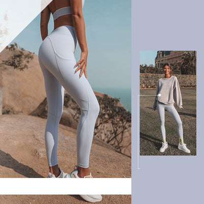 Pantalones Deportivos Ajustados Antiimpacto para Mujer - Conjunto Yoga y Running - Image 9