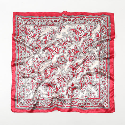Pañuelo Estampado Paisley 90x90 cm - Chal Retro Elegante - Image 13