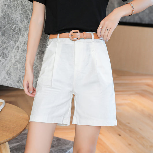 Pantalones Capri Cintura Alta Holgados para Mujer - Comodidad y Estilo Veraniego - Image 9