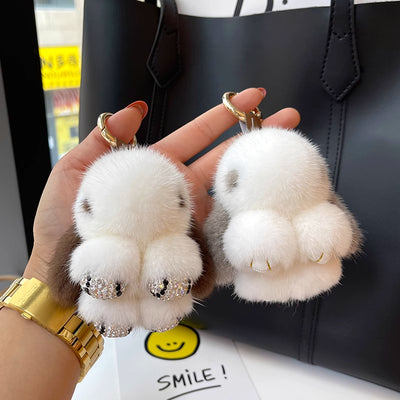 Llavero Colgante Conejo Peluche Mink Red Viral - Image 51