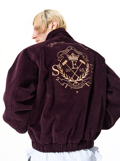 Chaqueta de Cuello Alto con Bordados Nobles para Hombre - Otoño e Invierno - Image 5