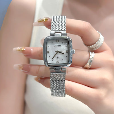 Reloj Cuadrado Retro Vintage para Mujer con Diseño Estrellado - Image 3