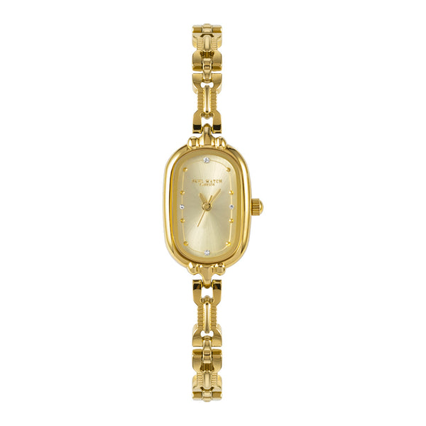 Reloj de Pulsera Ovalado Dorado Vintage Lujo Artístico Cuarzo - Image 6