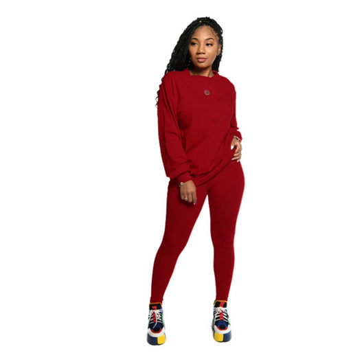 Conjunto Deportivo de Sudadera y Pantalón Liso de Manga Larga - Image 25