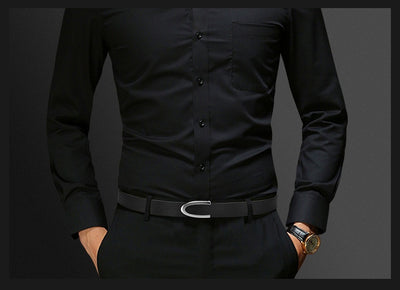 Cinturón de Cuero para Hombre con Hebilla Elegante - Estilo Ejecutivo - Image 25