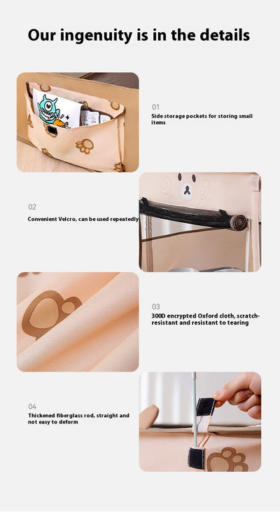 Casita Plegable para Gatos con Diseño de Animales - Image 14