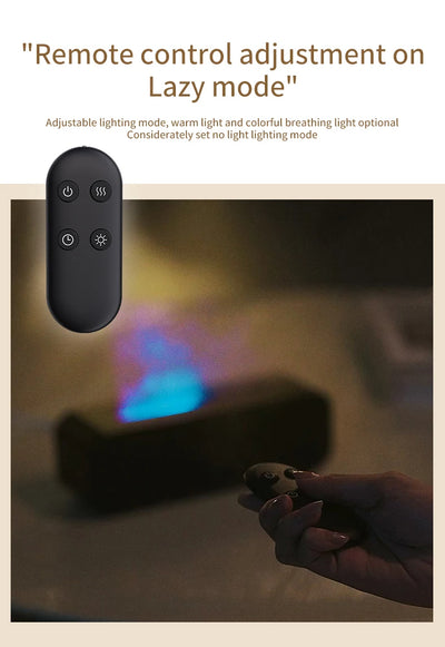 Difusor de Aroma con Efecto Llama Dinámico, Control Remoto y Luces Sincronizadas con Música - Image 17