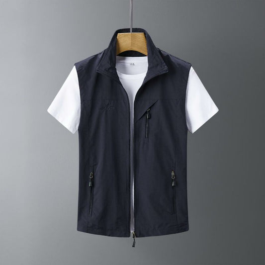 Chaleco de Piel de Conejo para Hombre - Abrigo Casual Outdoor