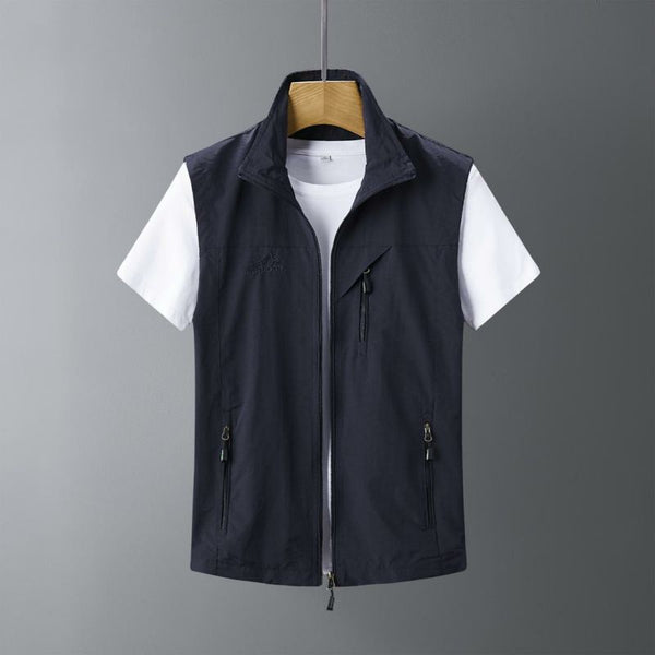 Chaleco de Piel de Conejo para Hombre - Abrigo Casual Outdoor