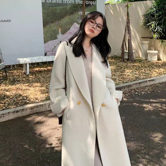 Abrigo de Lana Oversize Tipo Blazer Largo - Image 6