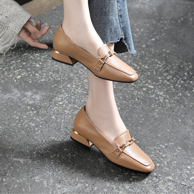 Zapatos de Cuero Genuino para Mujer con Tacón Medio - Colección Primavera - Image 5
